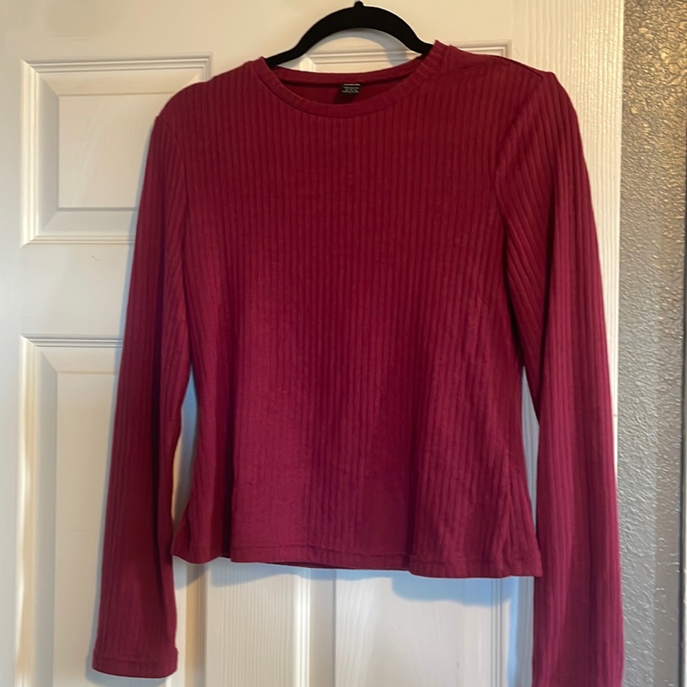 SHEIN cropped ribbed sweater